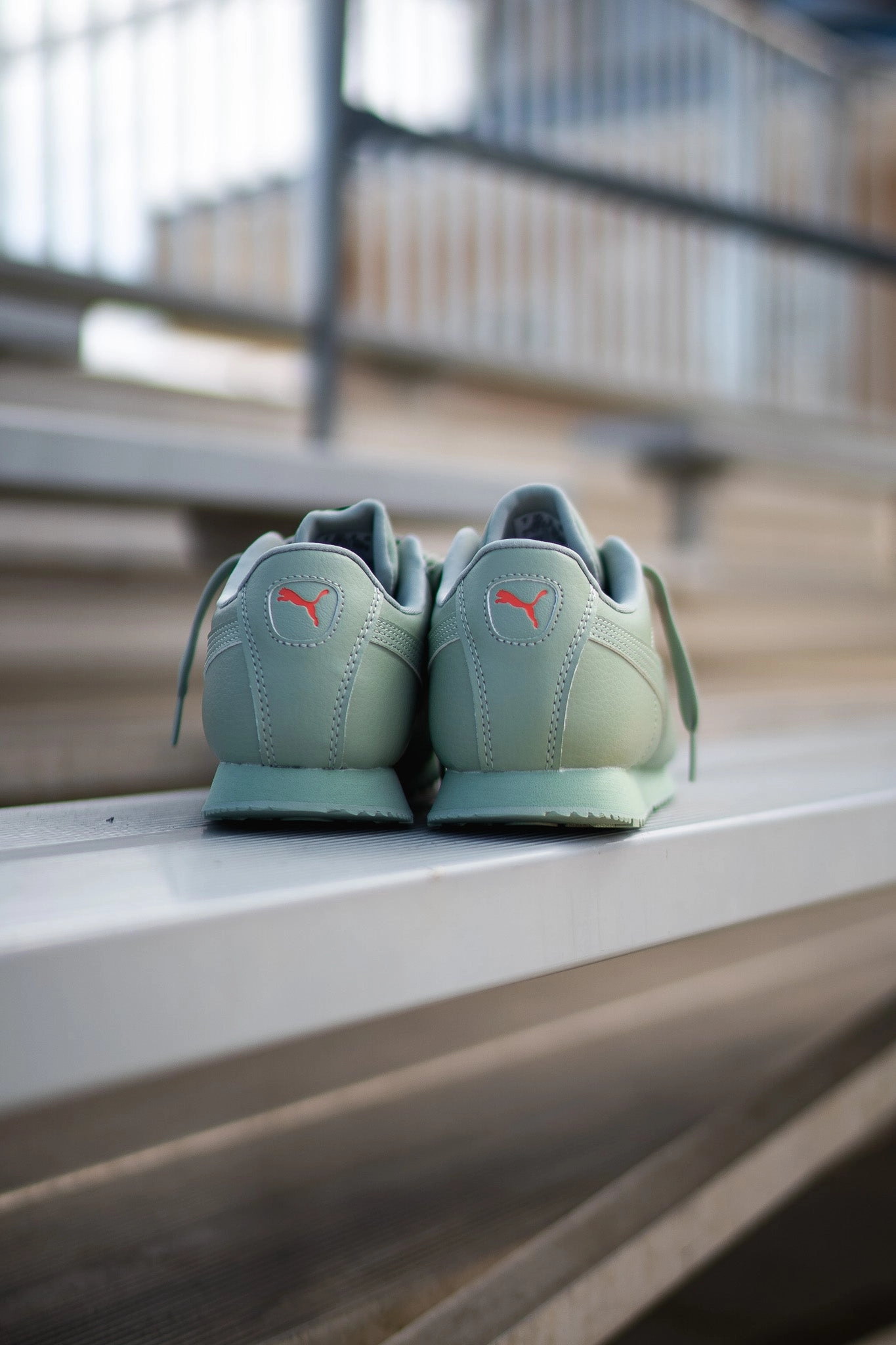 Mens Puma Roma Brand Love (Green Fog) Quick Entry Layered Comfort