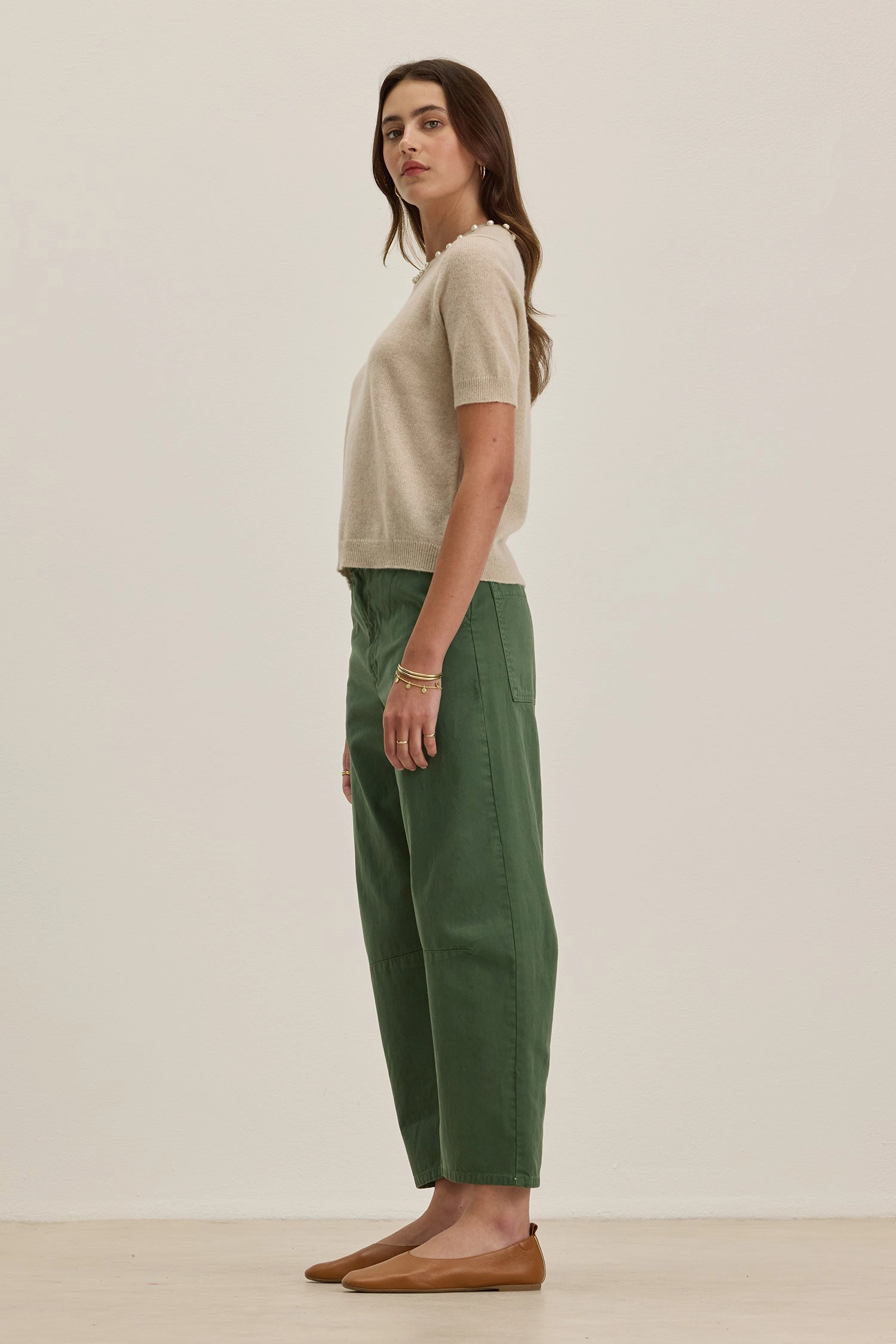 ALEXIS TWILL PANT WITH DARTED KNEE Kid Play