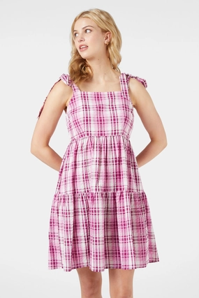 Andie Check Sundress Gender Fluid Weekend Casual