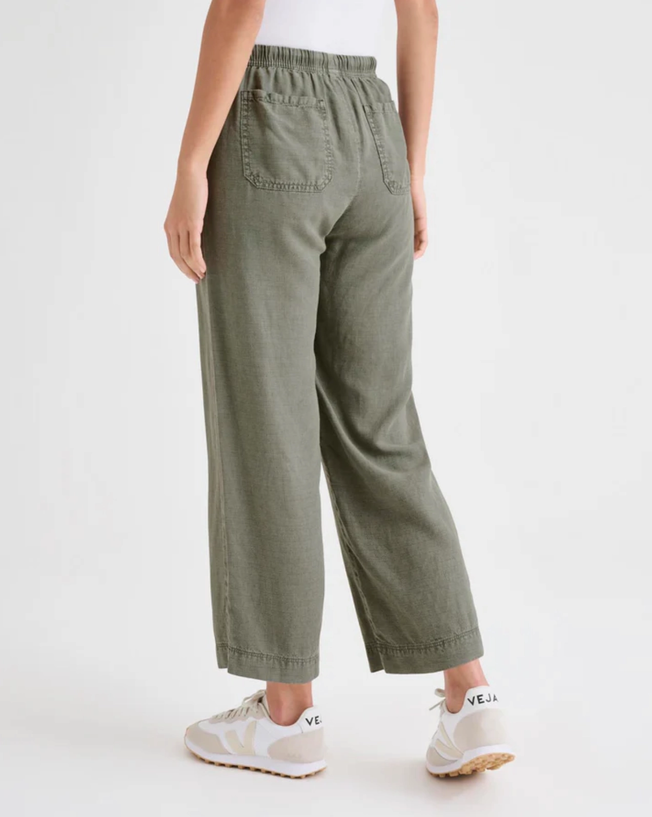 Magnetic Closure Light Core ANGIE CROP WIDE LEG PANT