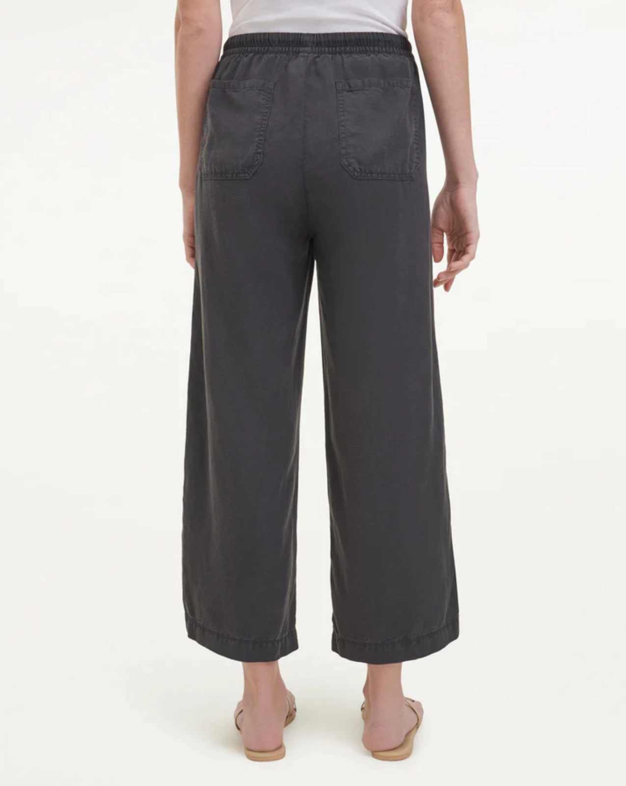 Comfortable Layer Soft Knit ANGIE CROP WIDE LEG PANT