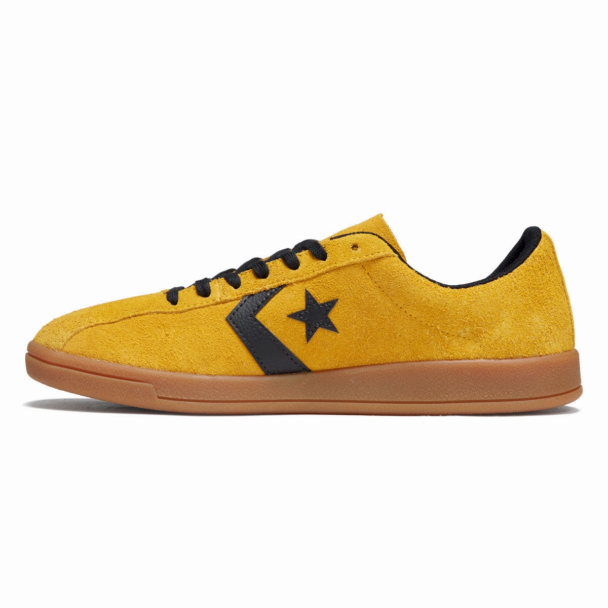 Sleek Wear Converse All Star Classic Trainer Suede Ox Shoes - Yellow/Black/Gum