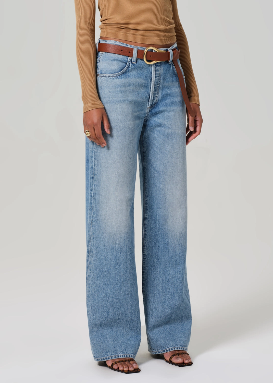 Street Fashion Trend Setter Holiday Vibes Neutral Vibrant Chill Outfit ANNINA TROUSER JEAN IN MEUSE 33"