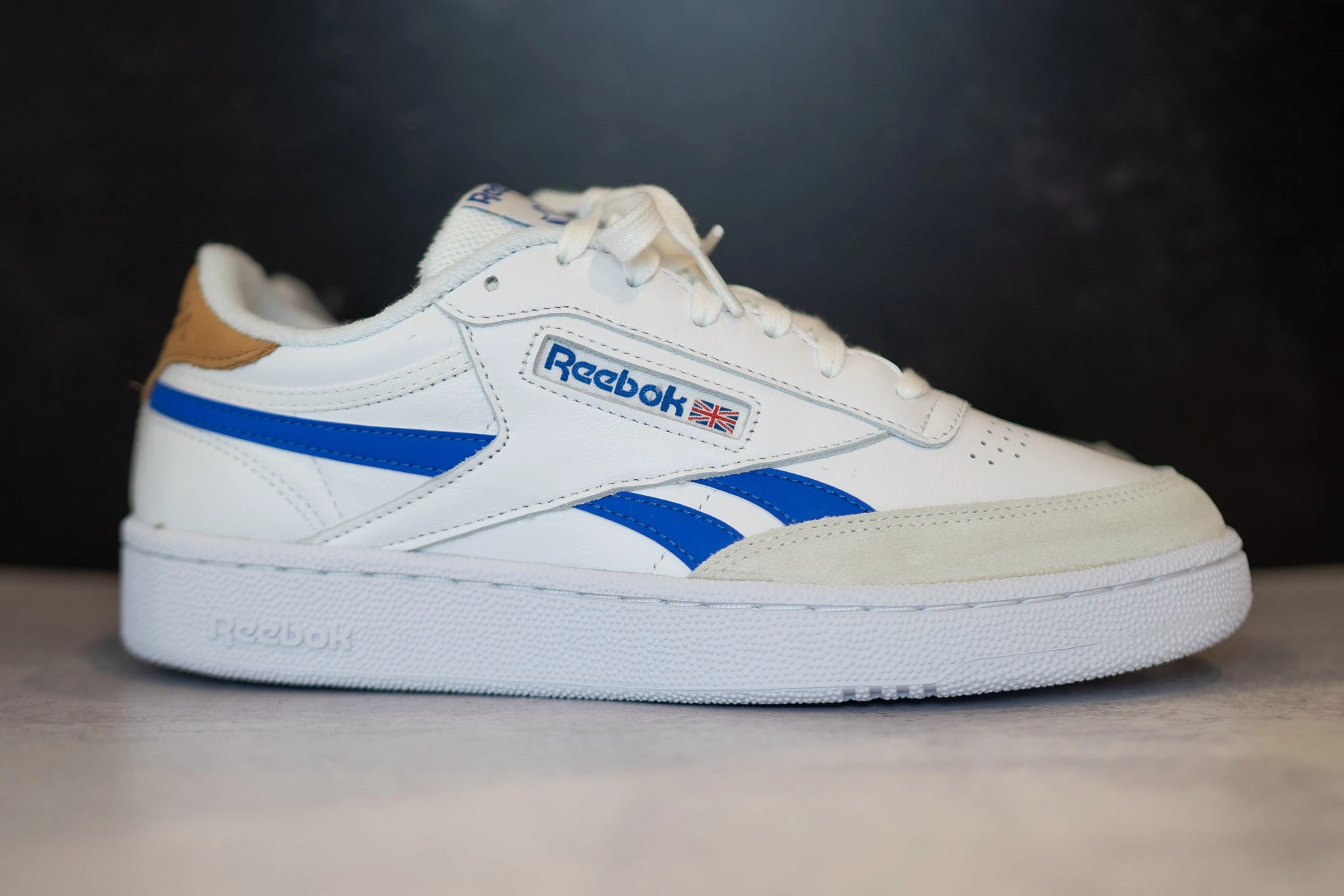 Reebok Club C Revenge (White/Coublu/White) Minimalist Lacing
