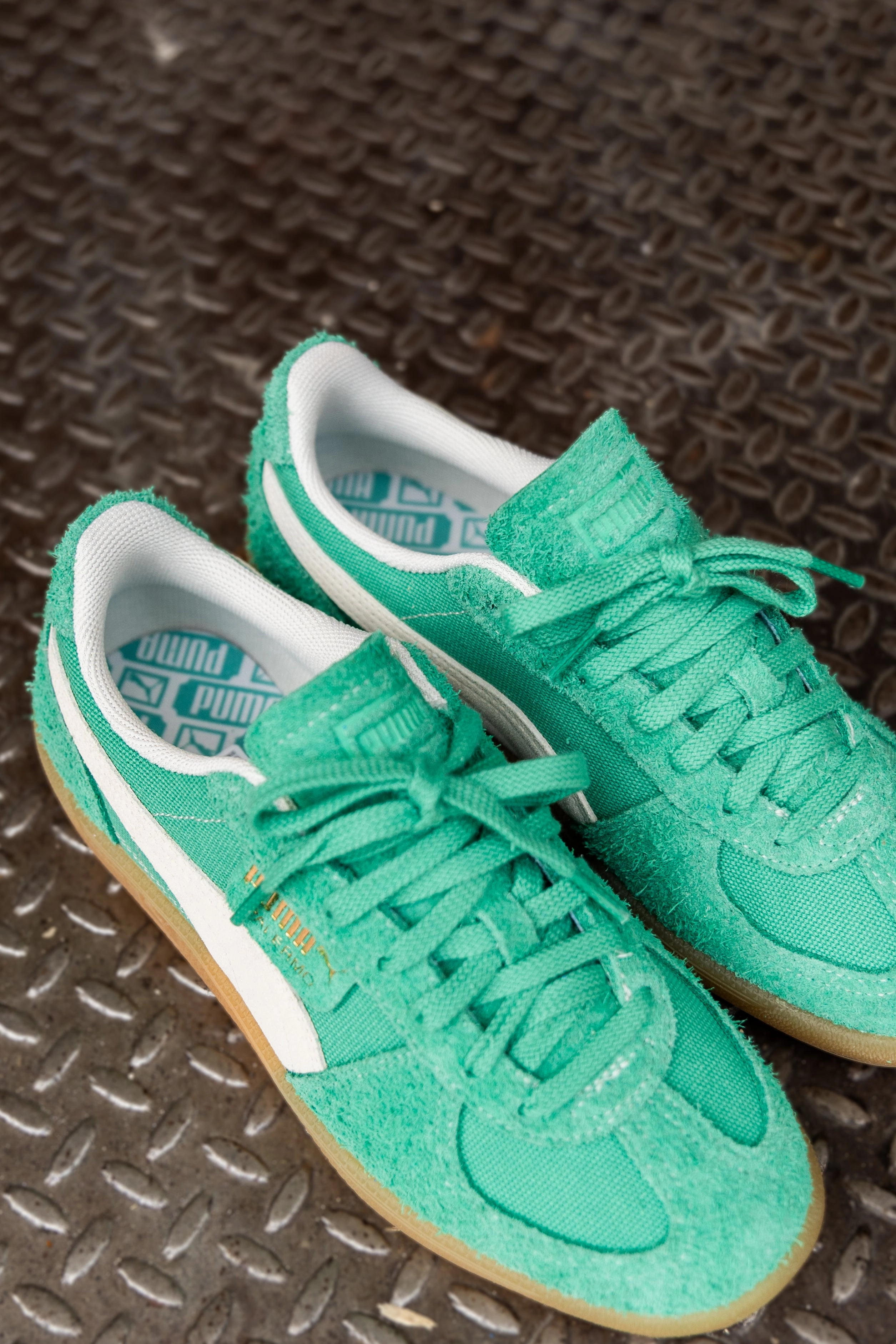 Reinforced Heel Cap Mens Puma Palermo Vintage (Jade Frost/Frosted Ivory/Gum)