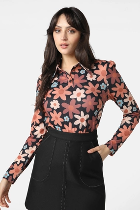 Classic Hoodie Reinforced Hem Stitching 60S Daisy Polo Shirt