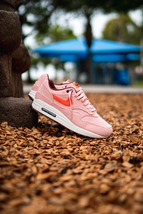 Abrasion Resistant Welding Mesh Lining Mens Nike Air Max 1 PRM (Coral Star)