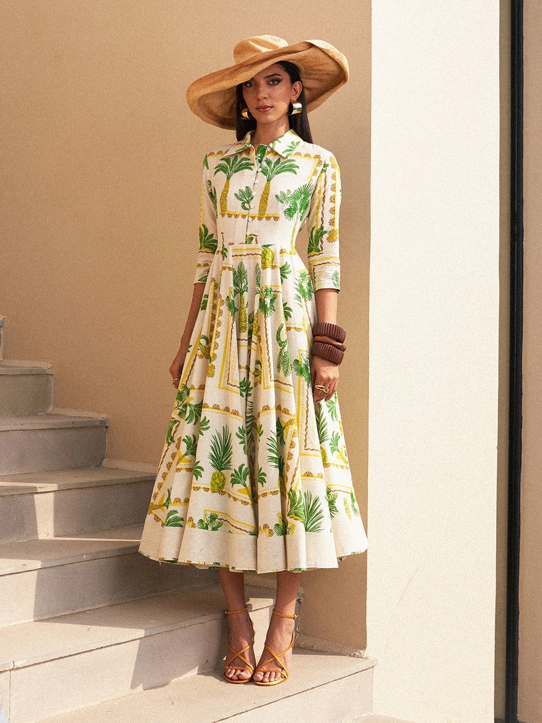 Areca Palm Maxi Dress Autumn Look