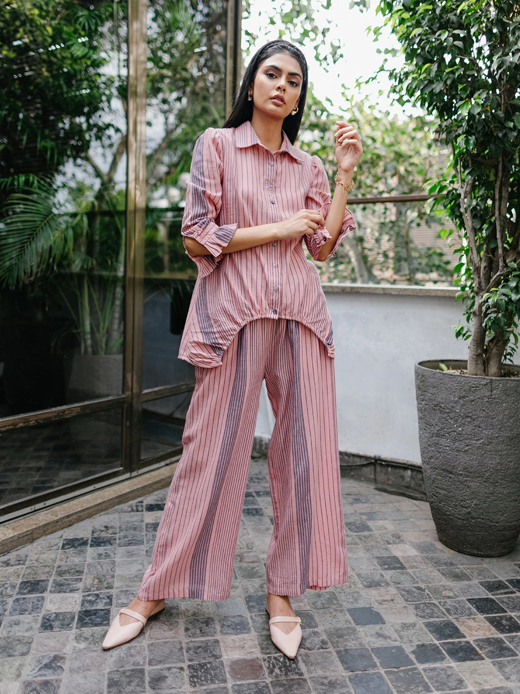 Off-Shoulder Manilla Pant