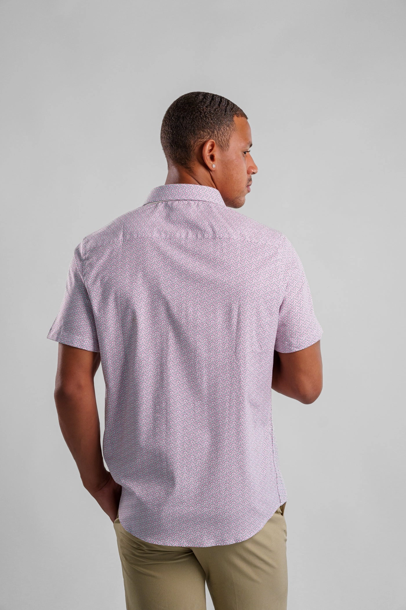 Comfortable Sleep ARTISANAL DITSY FLORAL SHORT SLEEVE SHIRT