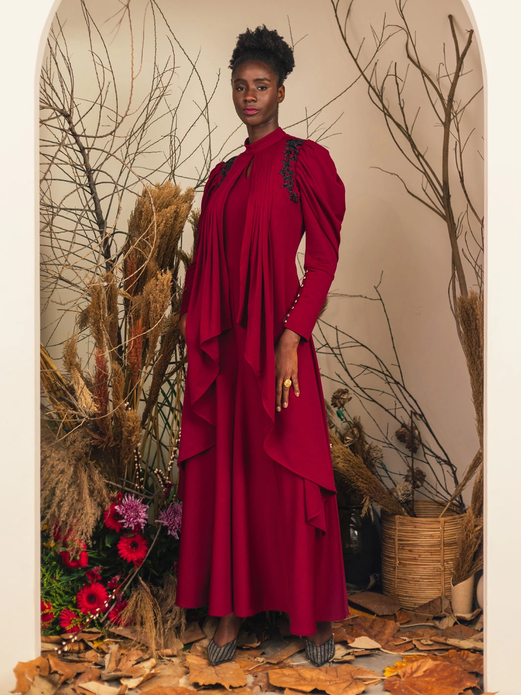 custom-fit Subtle Fit Athena Jumpsuit Gown