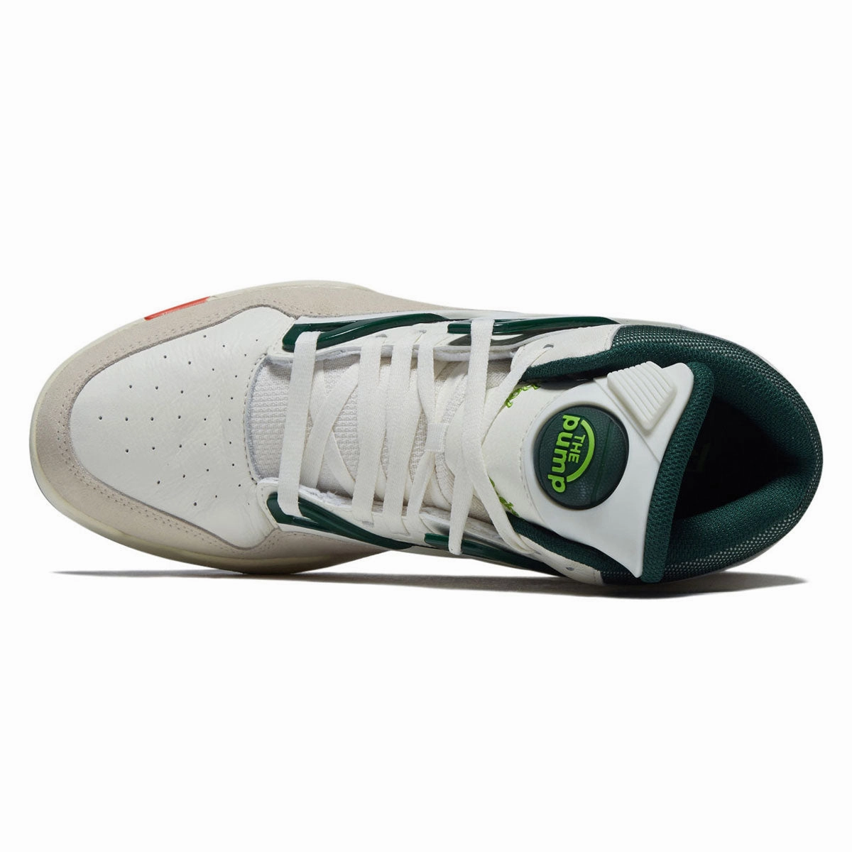 Reebok Pump Omni Zone II Shoes - Chalk/Dark Green/Paper White Fast Routine Comfortable Forefoot
