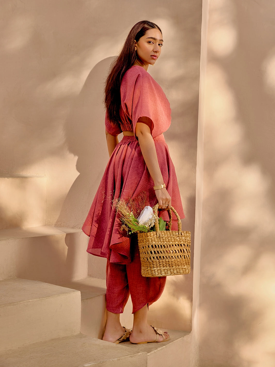 Baku Linen Pant Pleated design