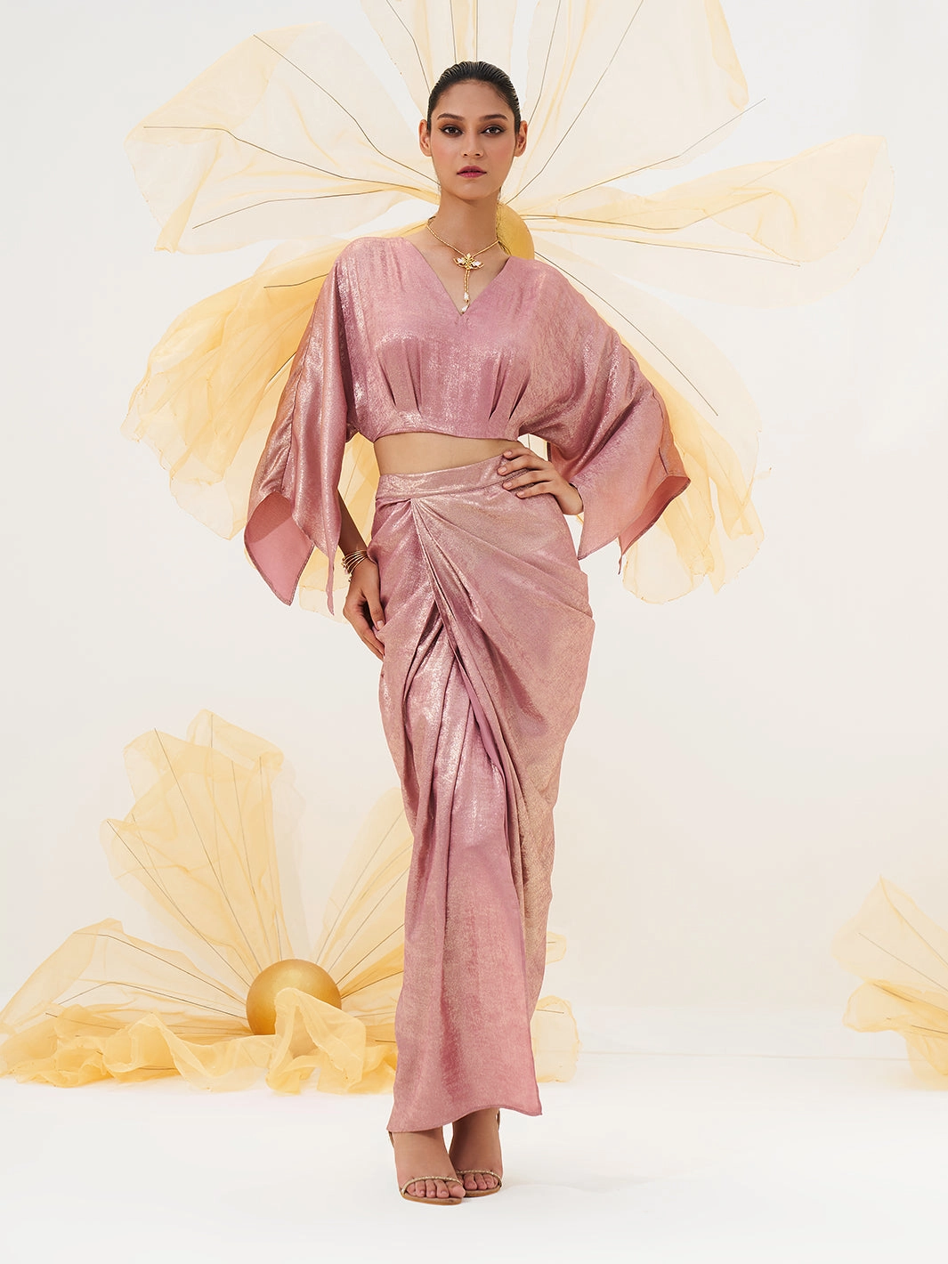 Casual Wear Minimal Mood Ballet Blush Crop Top