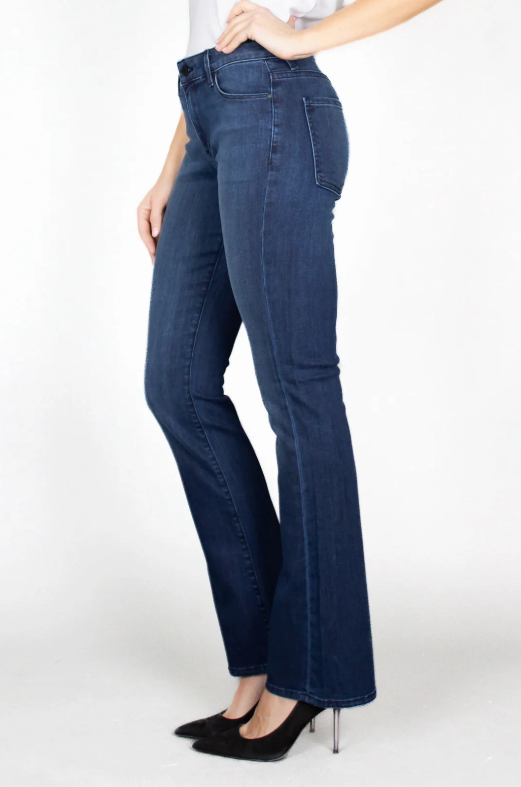 Wardrobe Staple BELLADONNA MID RISE BOOTCUT IN PIPER BLUE
