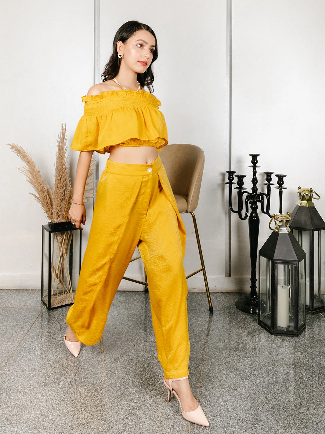 BELLONIAS OVERLAP PANT Flexible Mood Comfortable outdoor wear