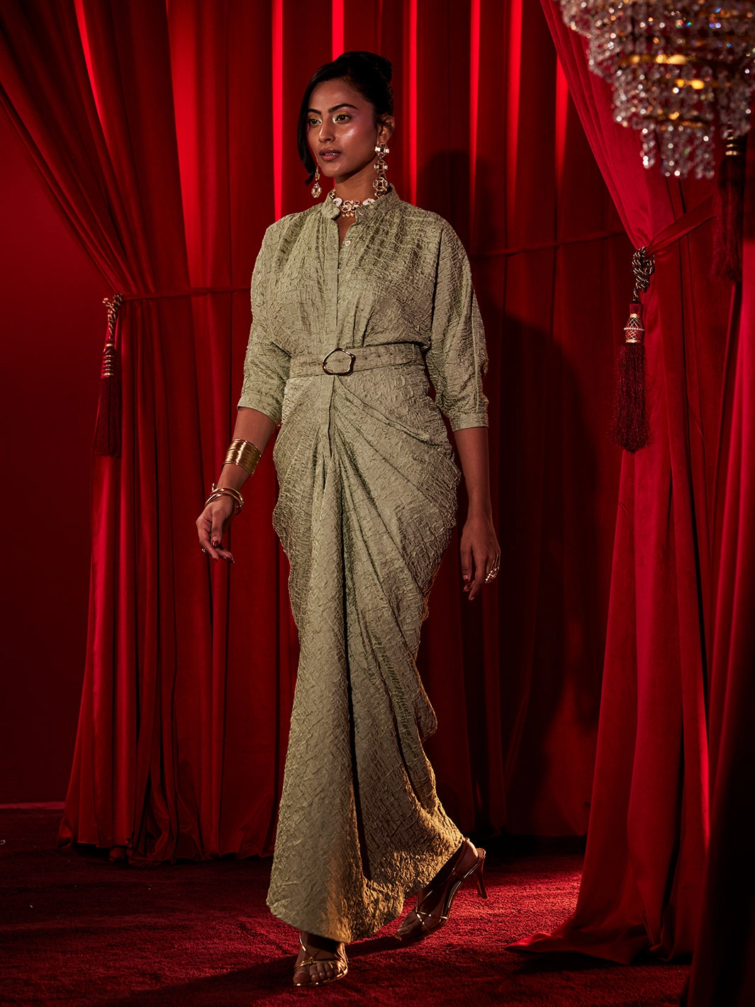 Belrose Pleated Gown Minimal Mood