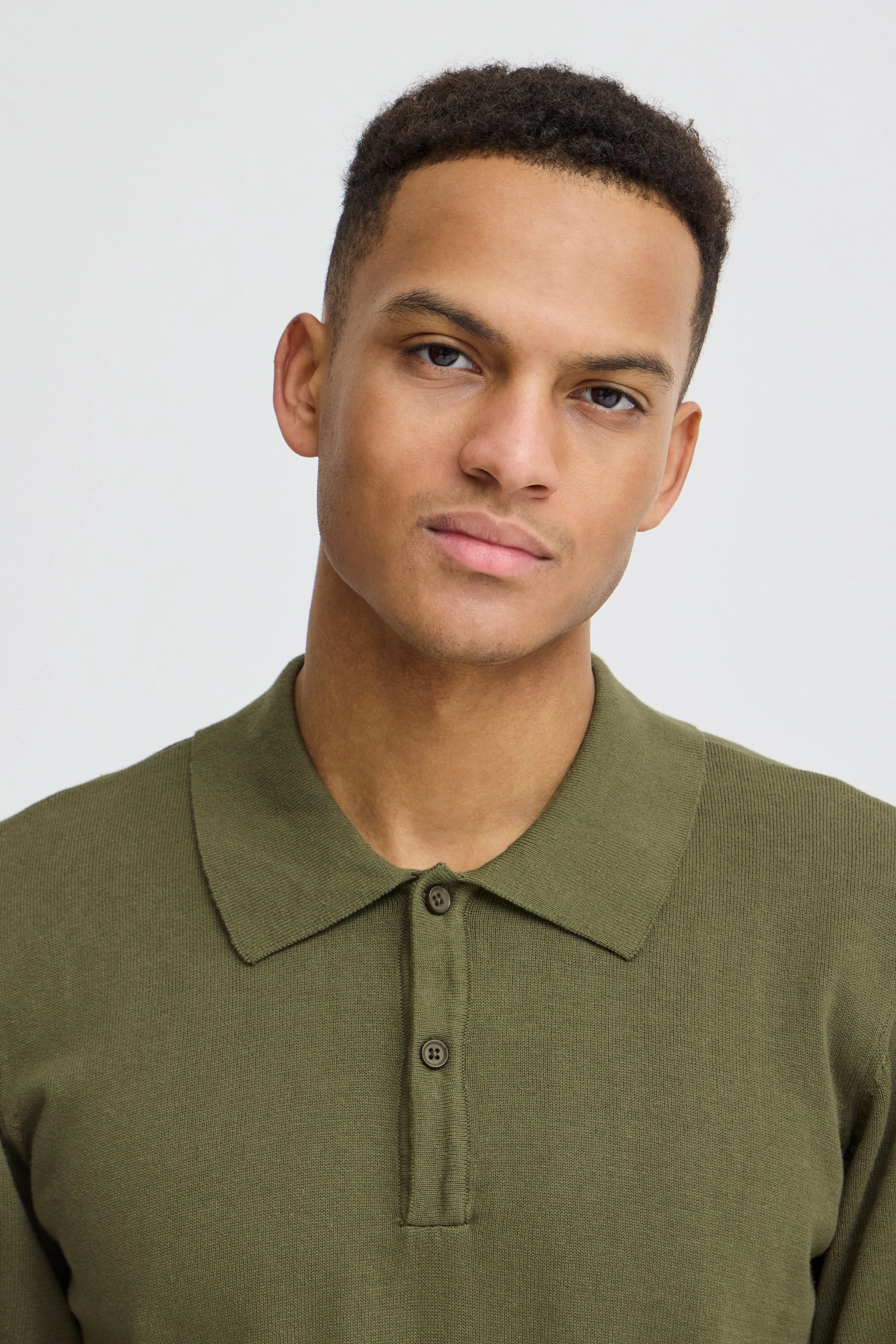 BHASKE KNIT POLO MinimalistStyle Bio Glow