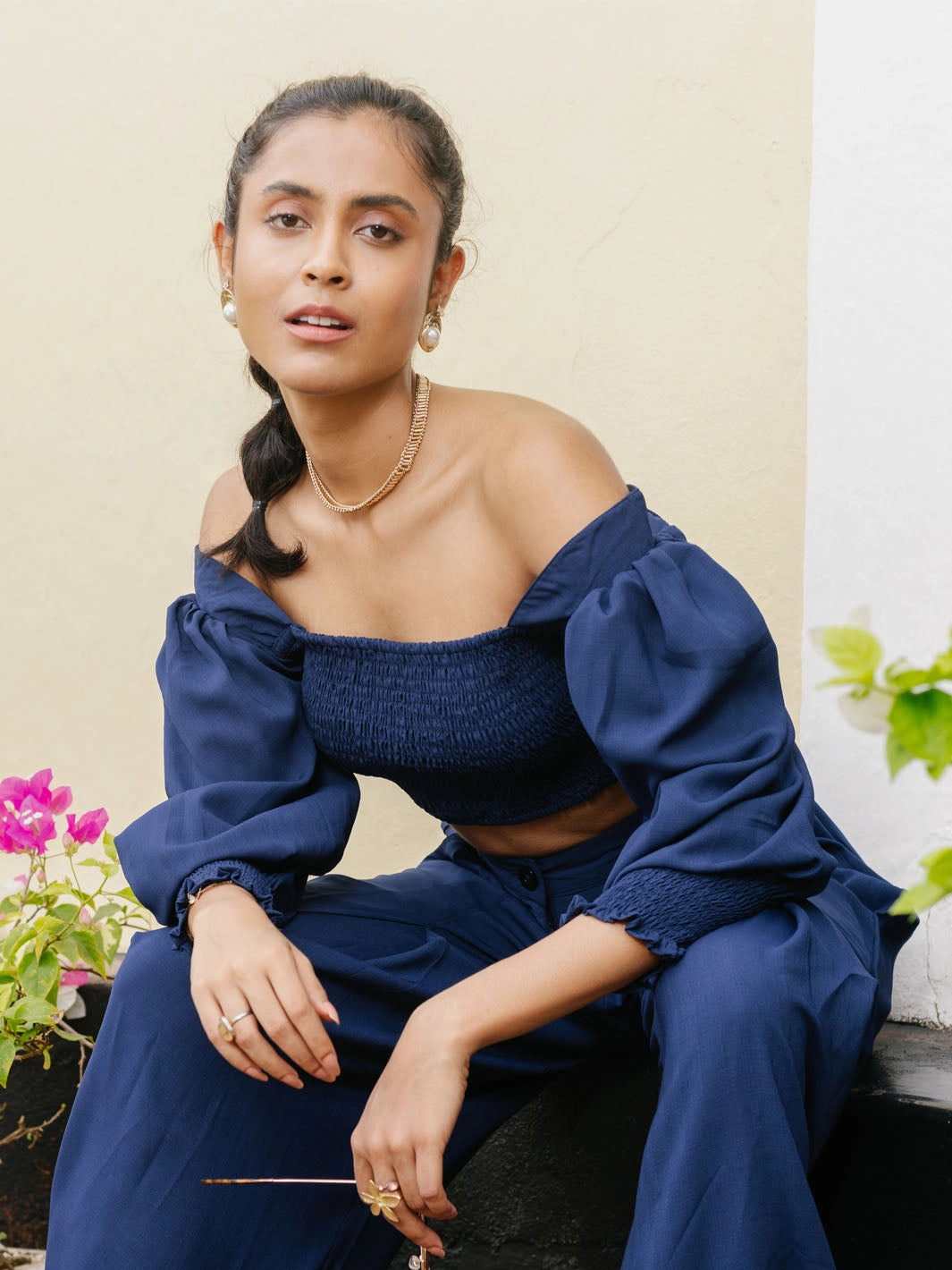 Calm Flow Breathable Layering Blubur Top