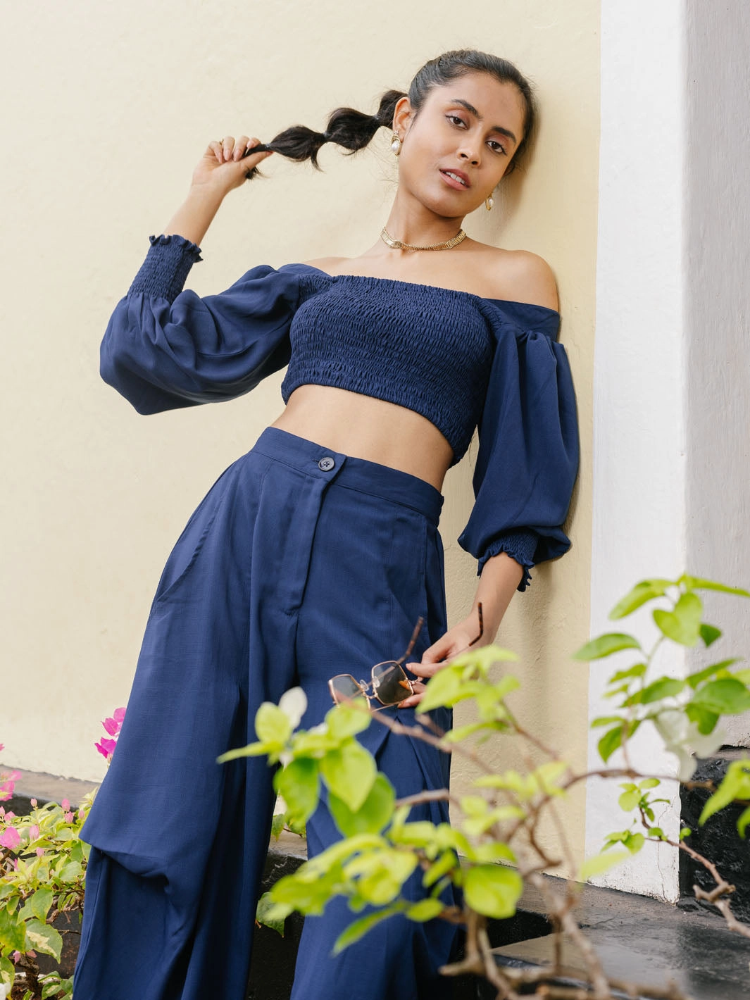 Blubur Top Elegant Waistband Fit Mid Season