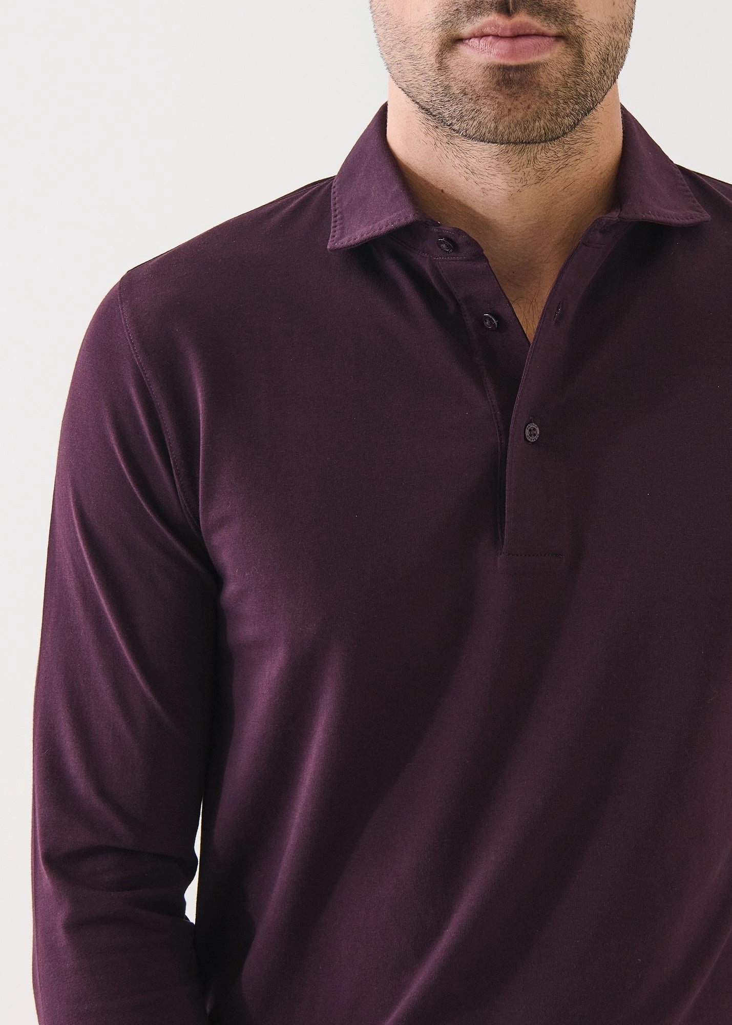 LONG SLEEVE ICONIC PIMA STRETCH POLO Prince Core