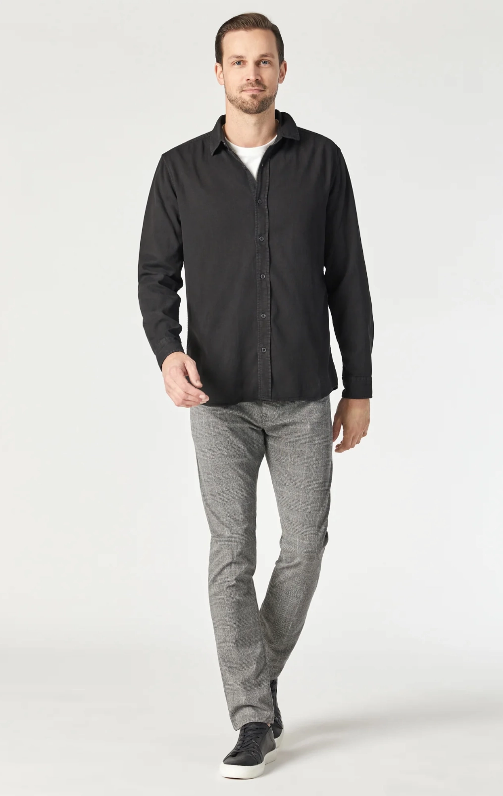 Comfort sleepwear AntiStatic Material JAKE LIGHT GREY PLAID PANT