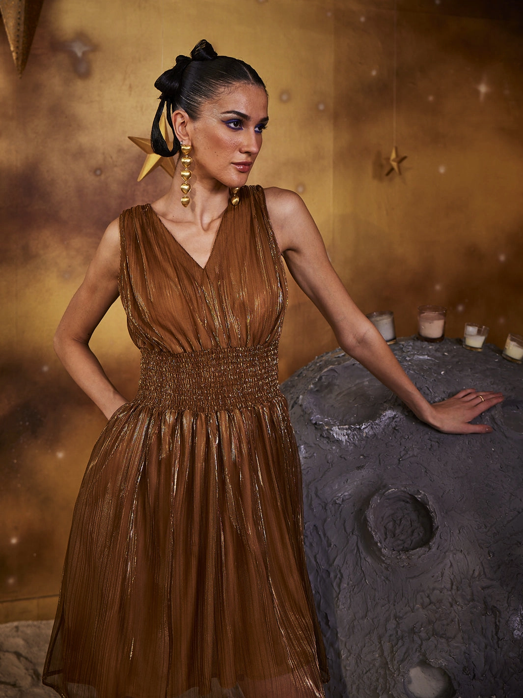 Lined interior Disco Dress