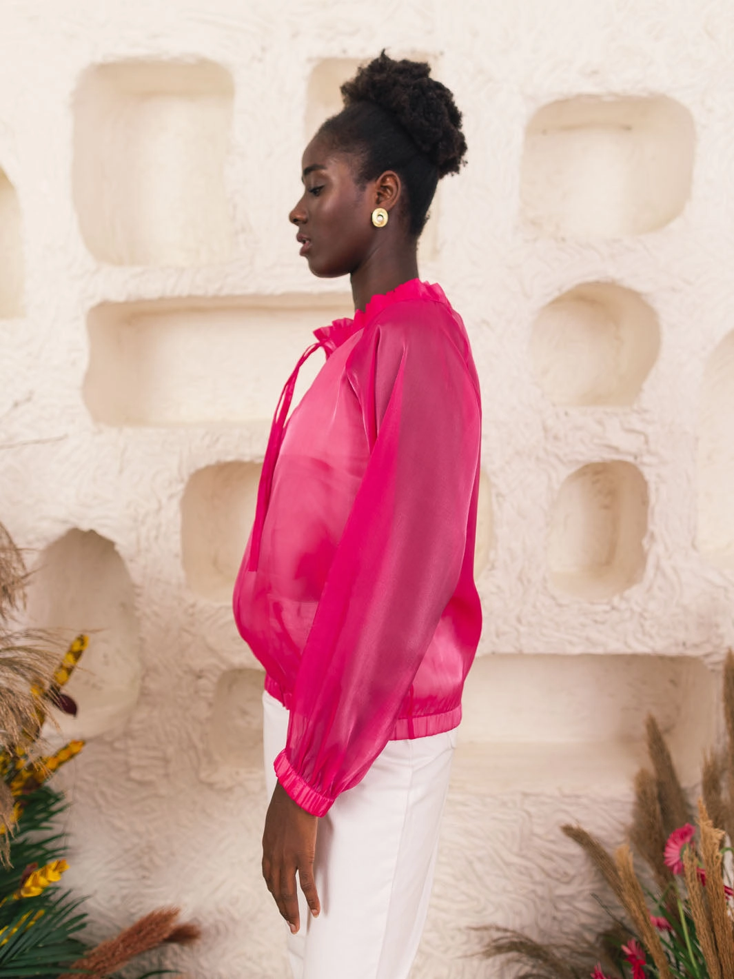 Silky Surface Sophisticated Waistband Fit Vesta Bomber Jacket