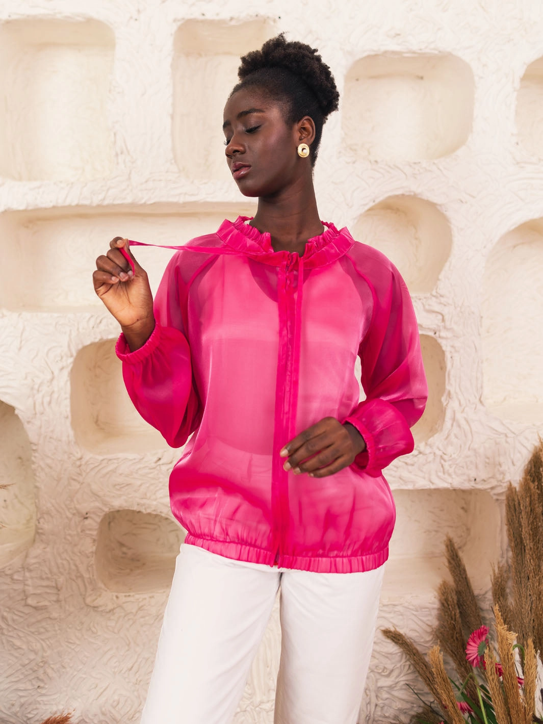 Vesta Bomber Jacket Art Event Dreamy Flow