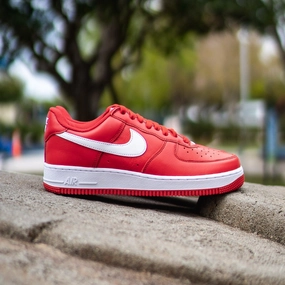 Street Drive Mens Nike Air Force 1 Low Retro QS (University Red)