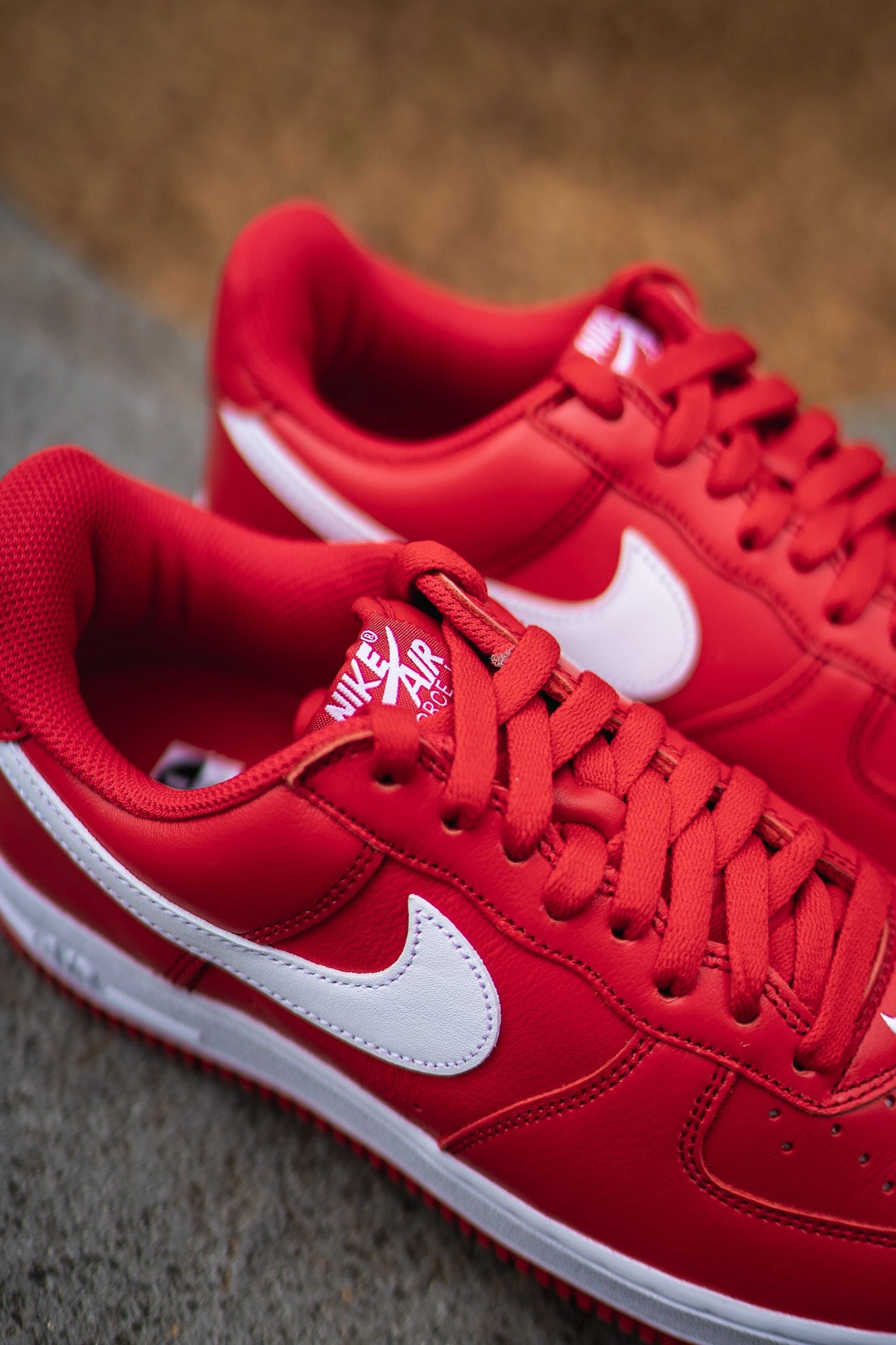 Mens Nike Air Force 1 Low Retro QS (University Red) Moisture Wicking Linings