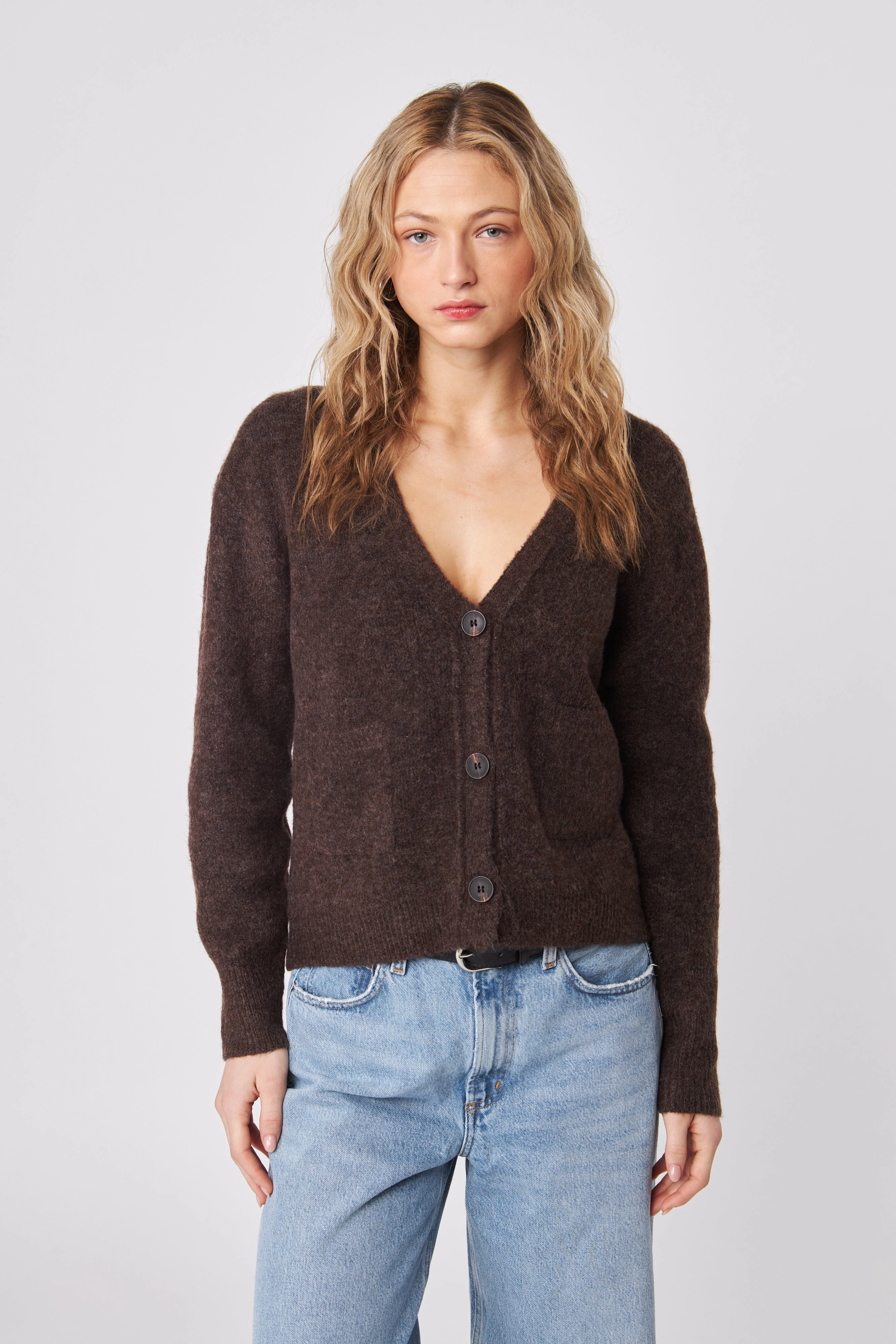 WrinkleFree Material Web Glow BRAXTON CARDIGAN