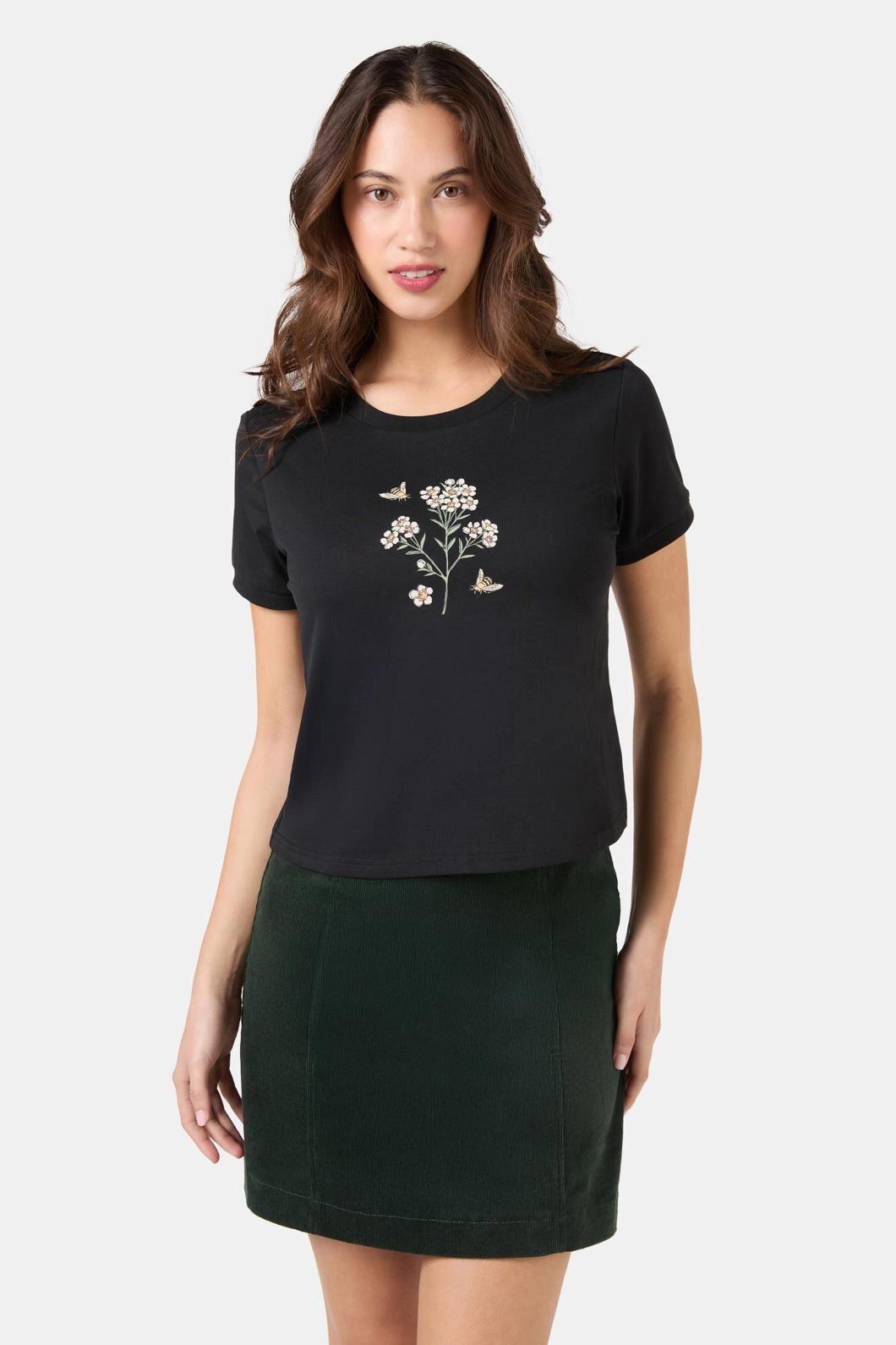 Wax Flower Tee RelaxedNeckline Reinforced Stress Points