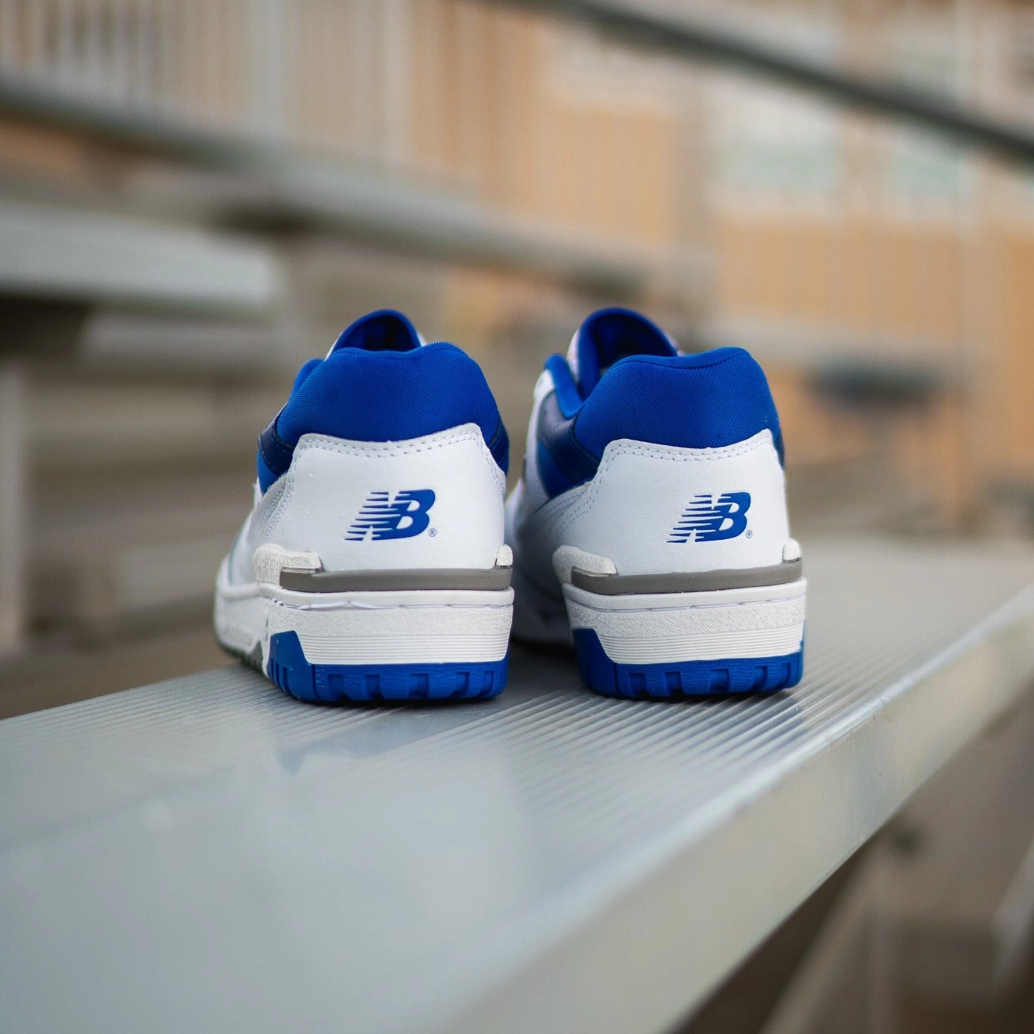 Mens New Balance 550 (White/Royal) - BB550WTN Shock Dispersing Hexagons Ultra Lightweight Frame
