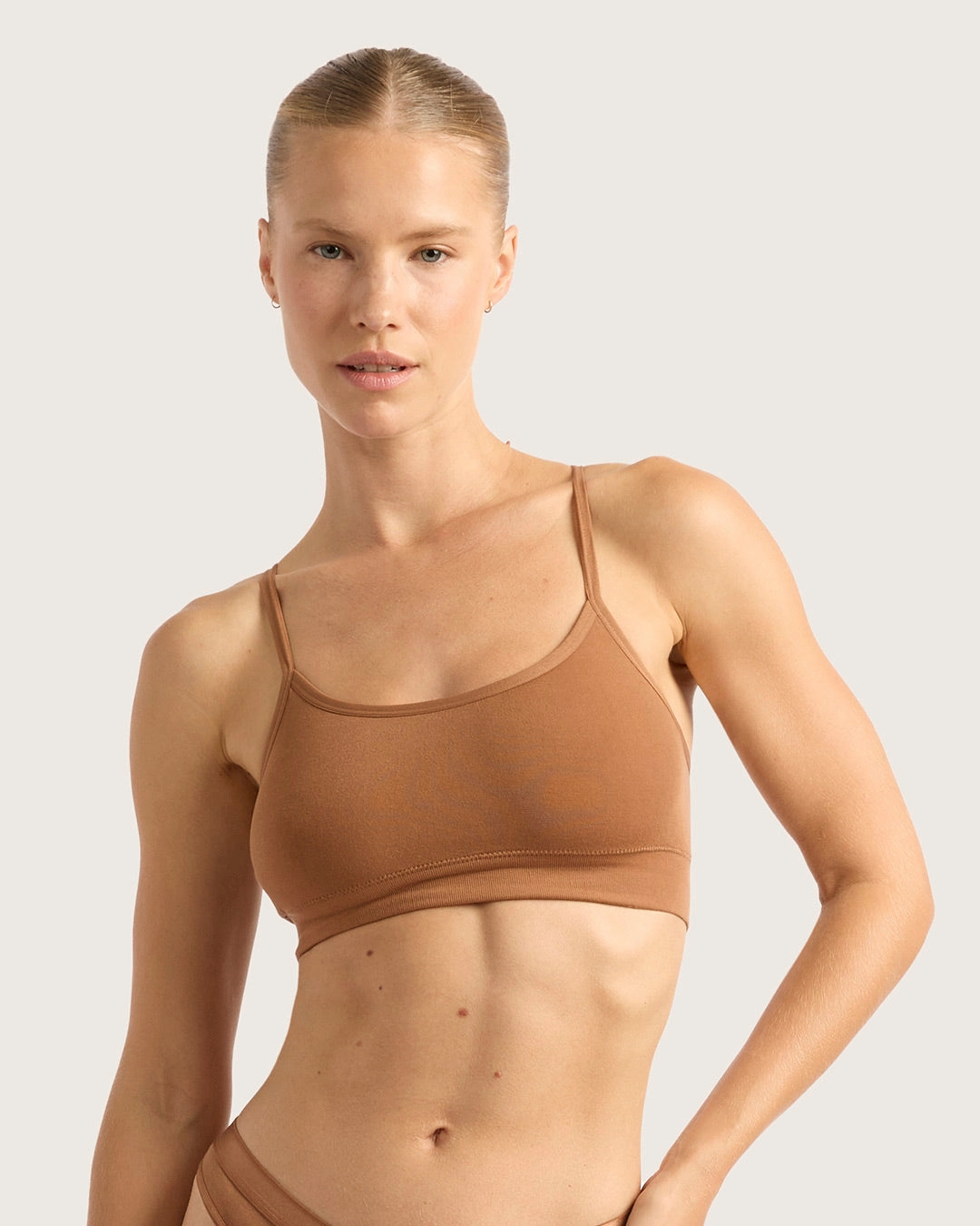LYOLYTE Racerback Bralette - Maple High-impact