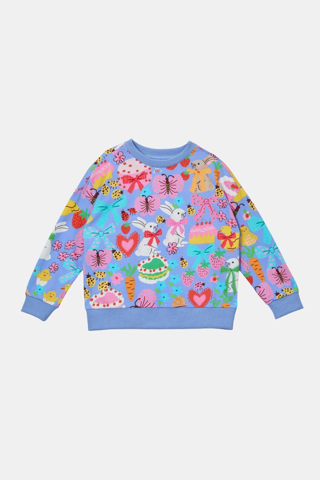 Bunny Love Kids Sweater Layered Look