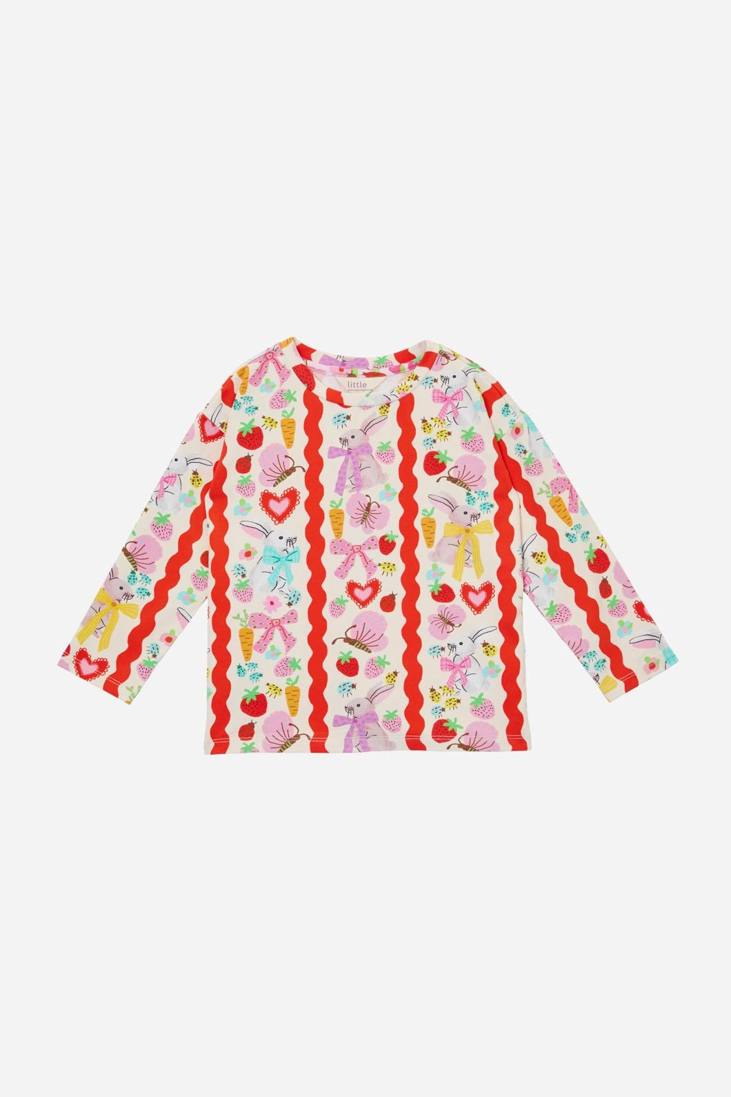 Bunny Stripe Kids LS Tee Easy Wear Look