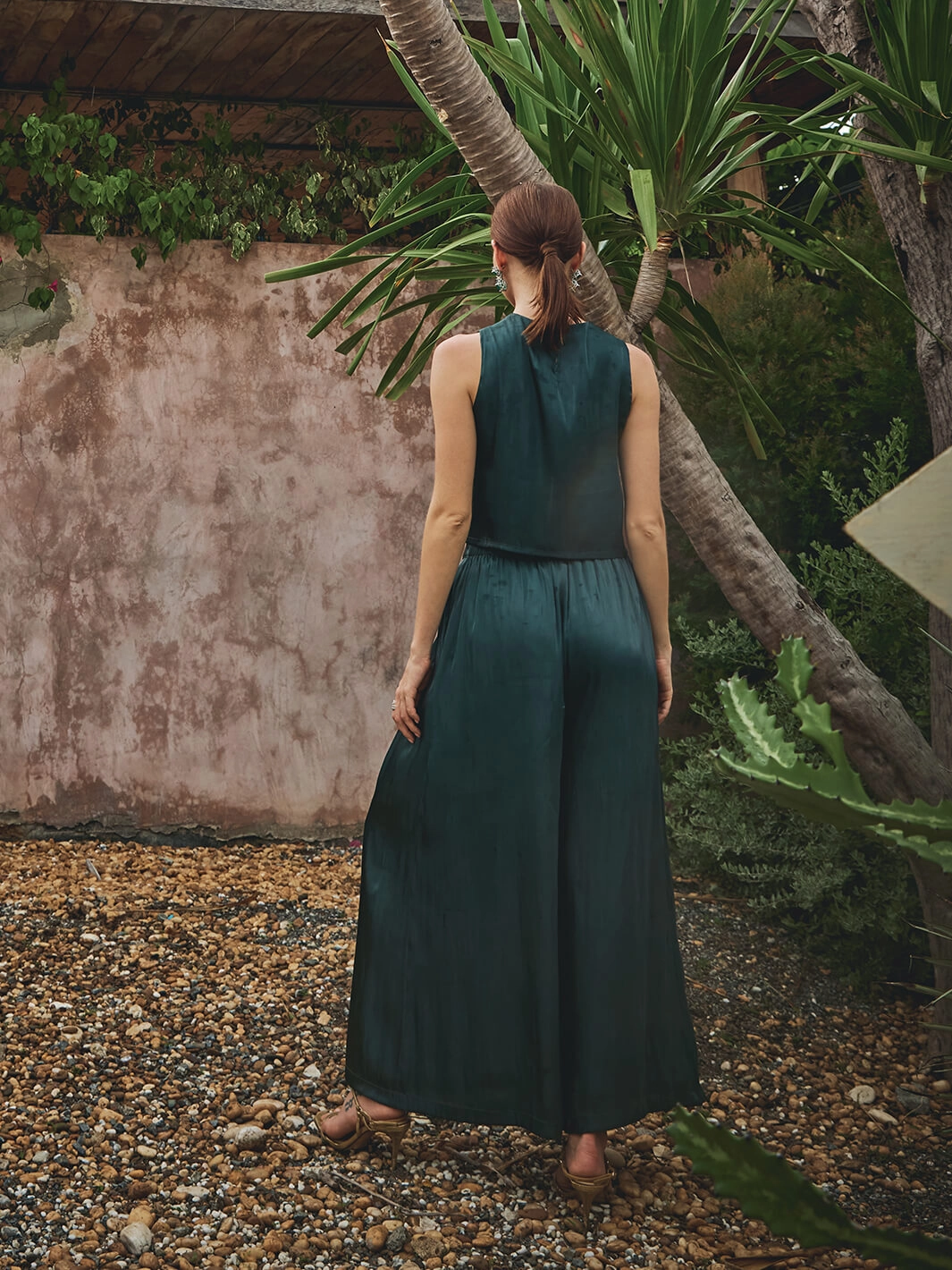 Diana Organza Applique Floral Pant Wrap Charm