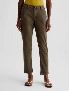 Versatile Winter Warmth CADEN TAILORED TROUSER IN SULFUR SHADY MOSS