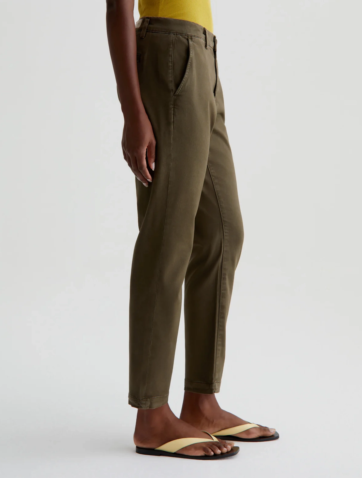 Lifestyle Piece Relaxed Tailoring CADEN TAILORED TROUSER IN SULFUR SHADY MOSS