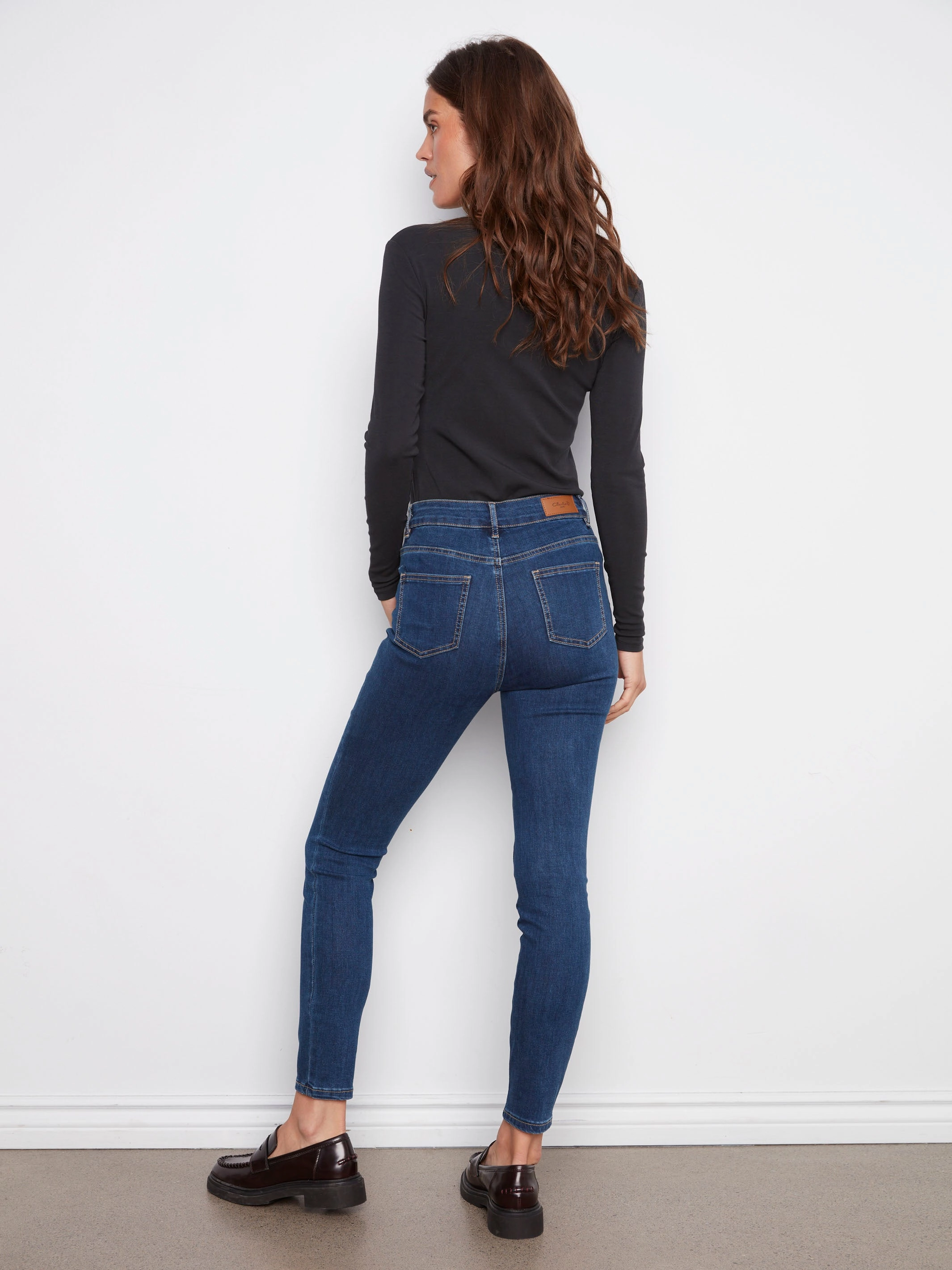 Carine Skinny Jeans - Indigo Minimal Aesthetic