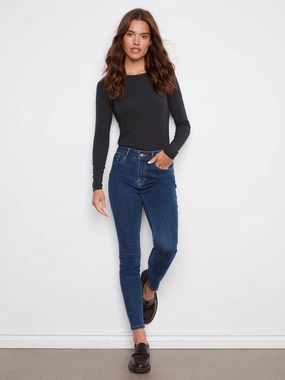 Carine Skinny Jeans - Indigo Office Casual
