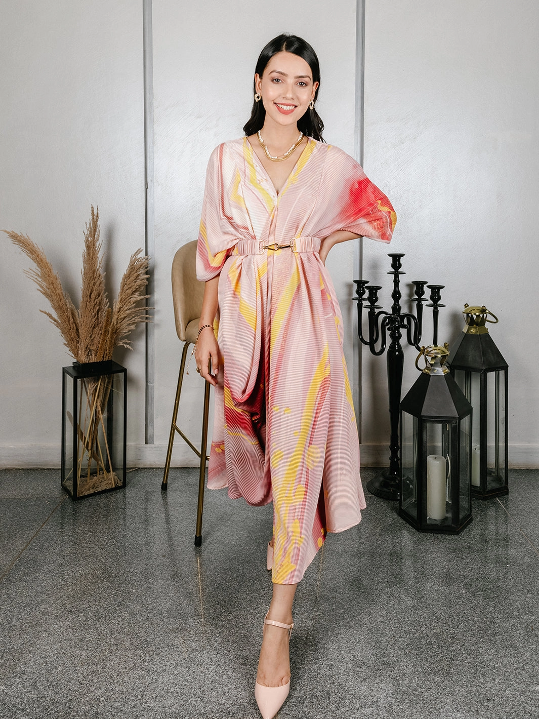 Casual Waist Front Detail Carnaby Gown