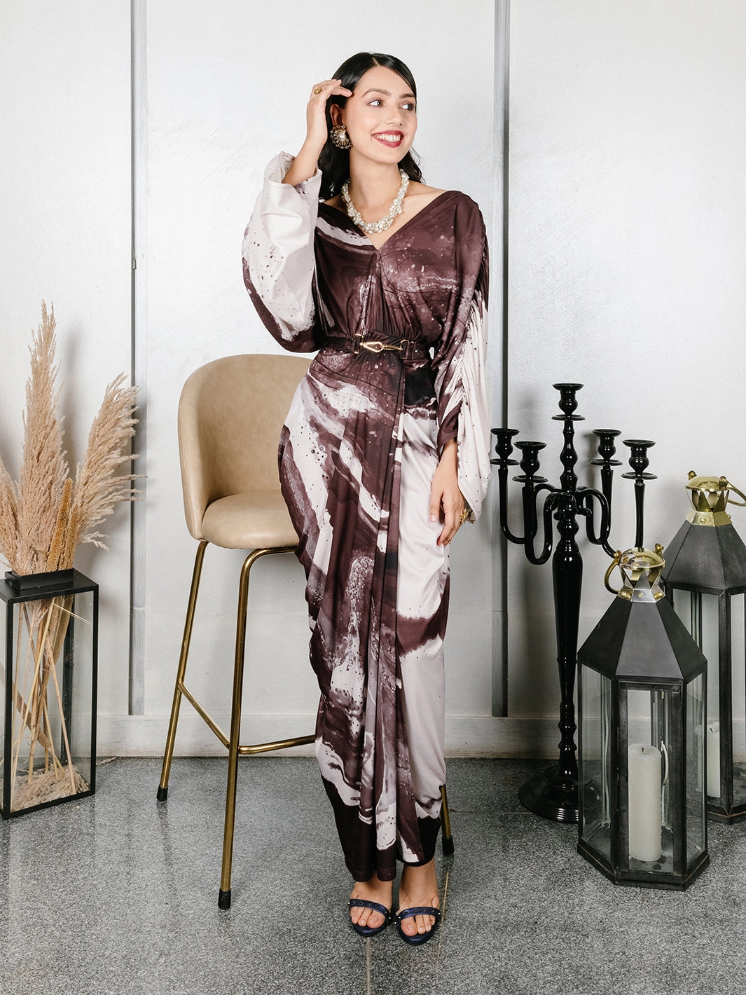 Timeless Comfort Carrara pleated Gown