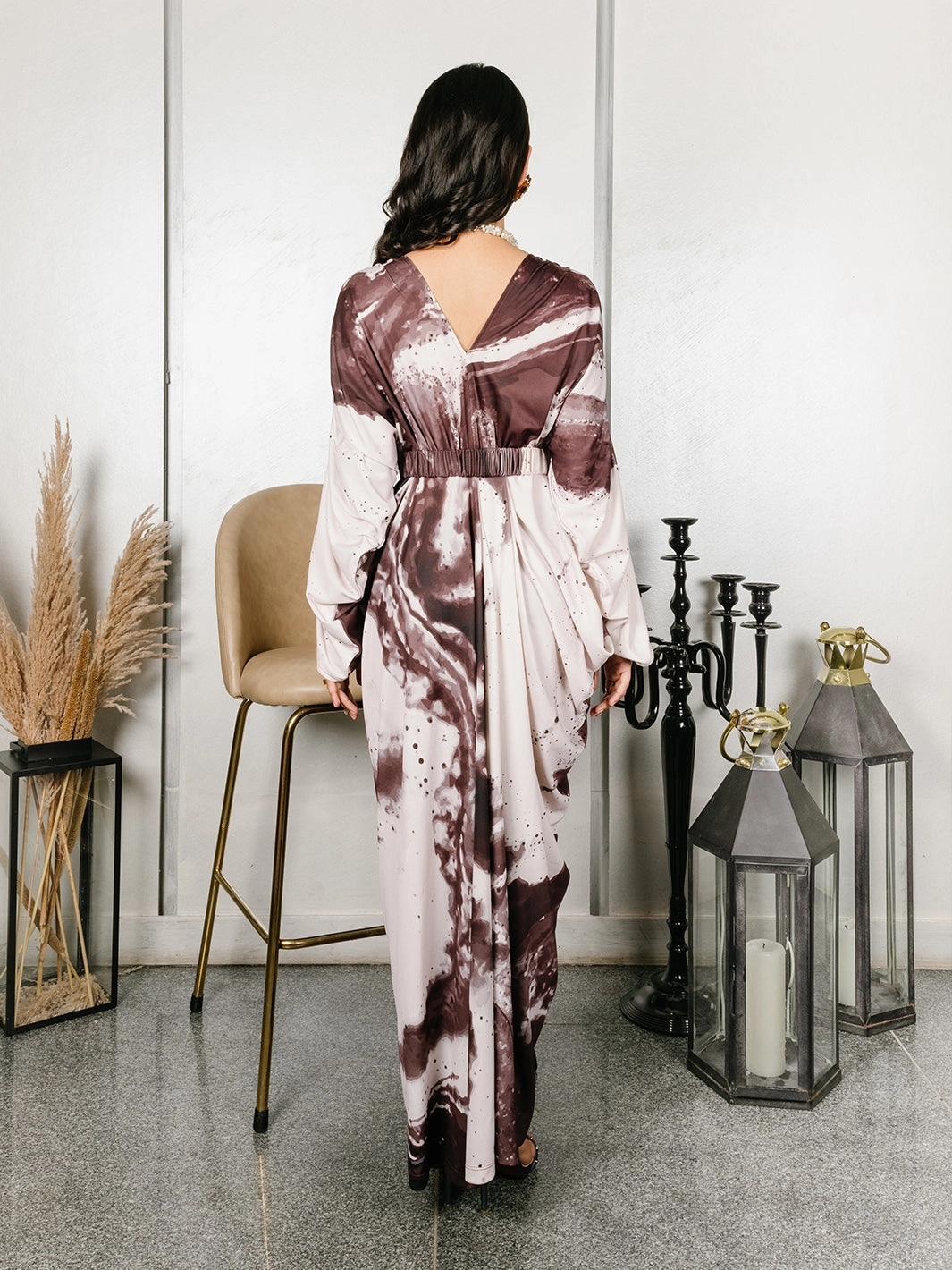 Carrara pleated Gown Loose Flow