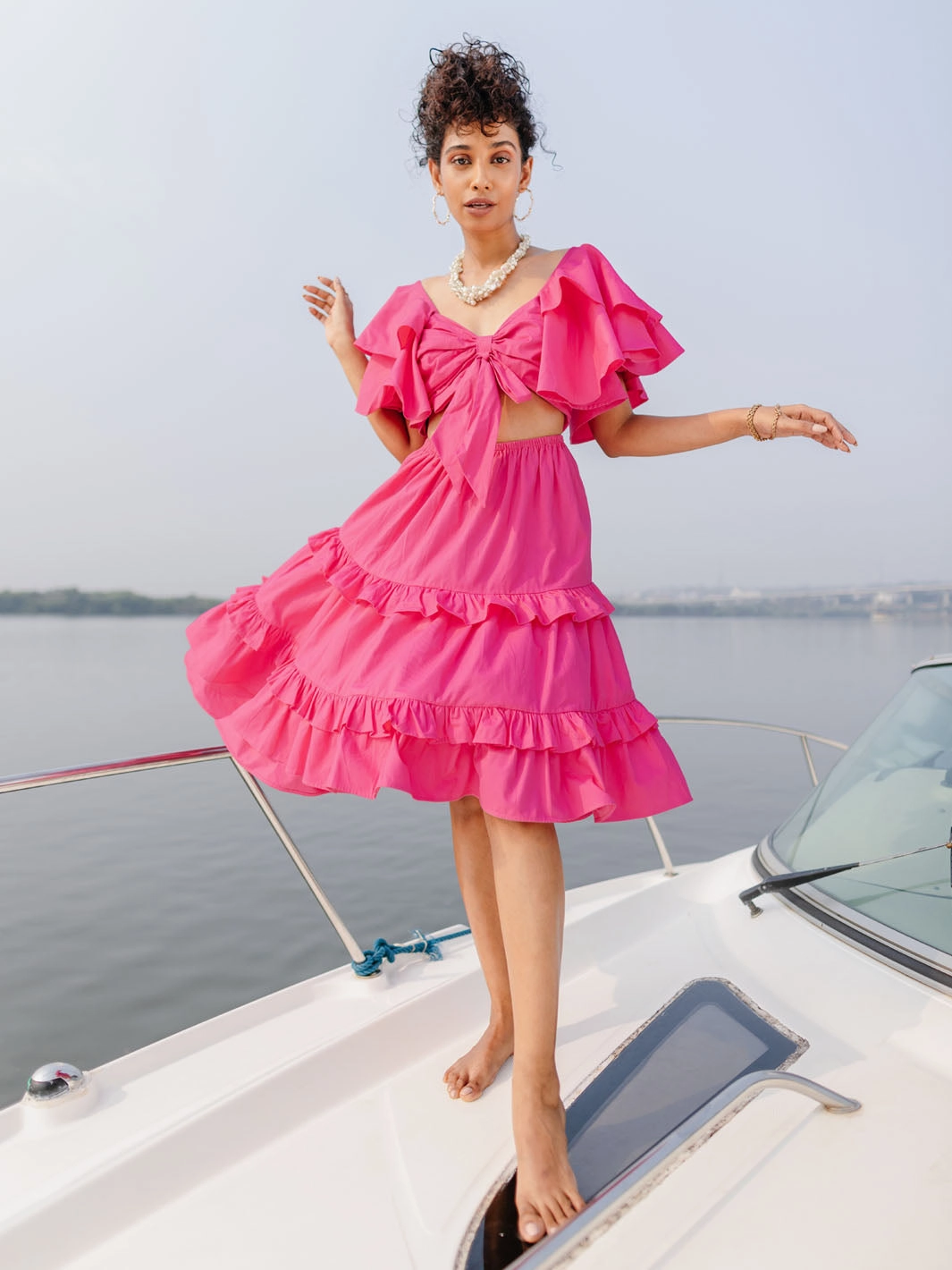 Flap-Detail Ohana Knot Dress