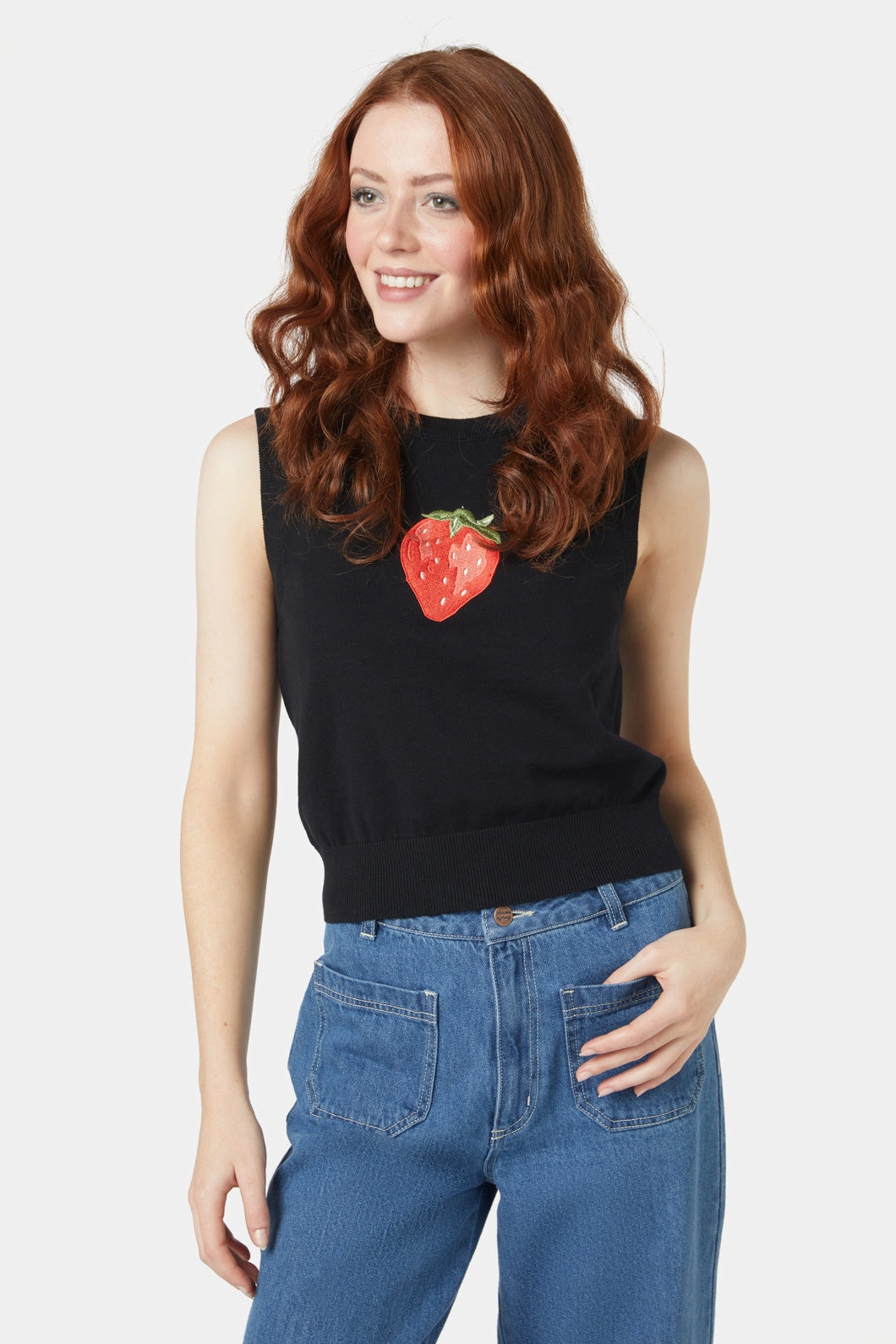 Snug Layers Strawberry Emb Vest