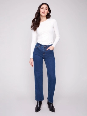 Clean Cut Charlotte Straight Leg Jeans - Indigo