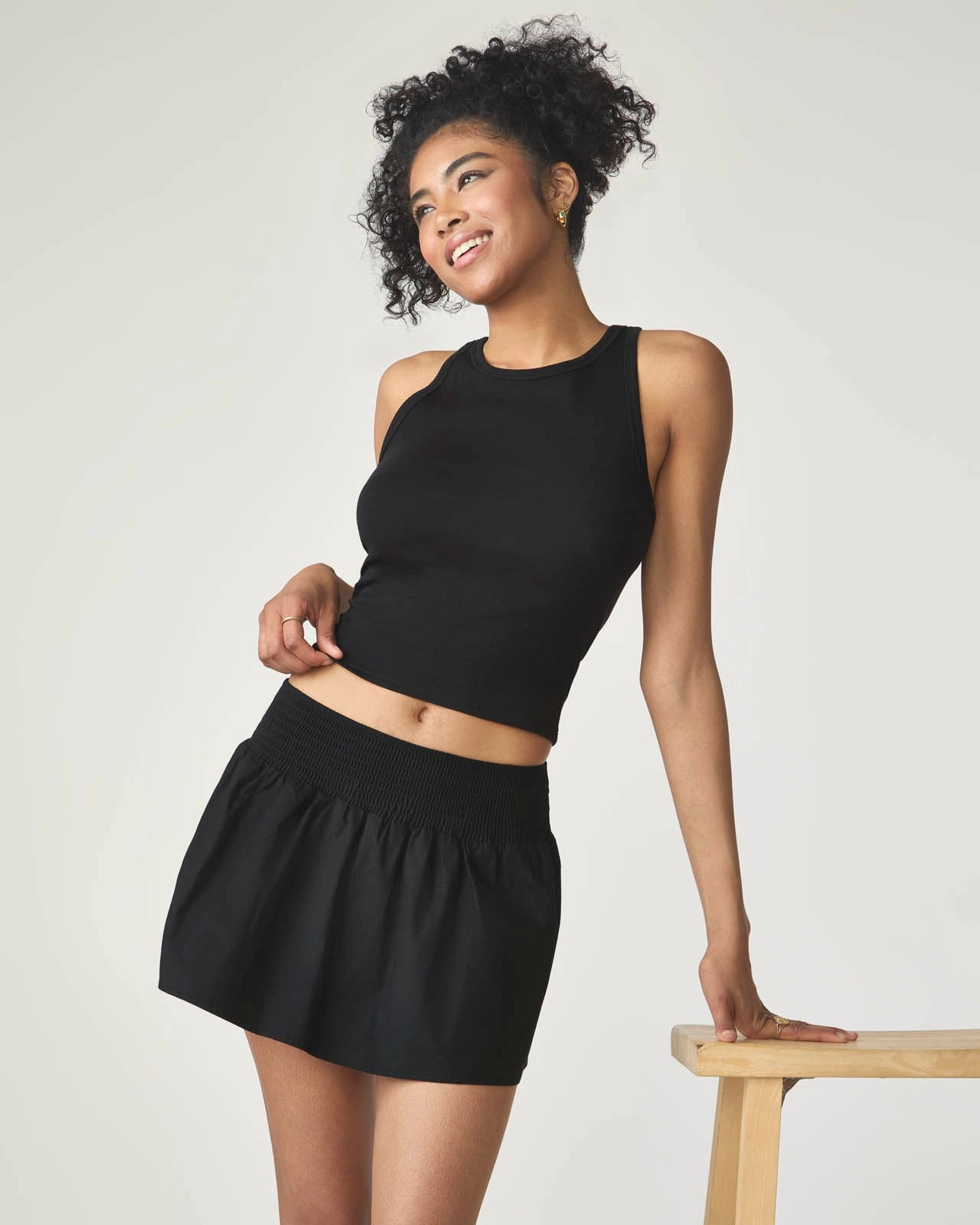 Ribbed Racerback Tank SustainableBlend 4Way Stretch