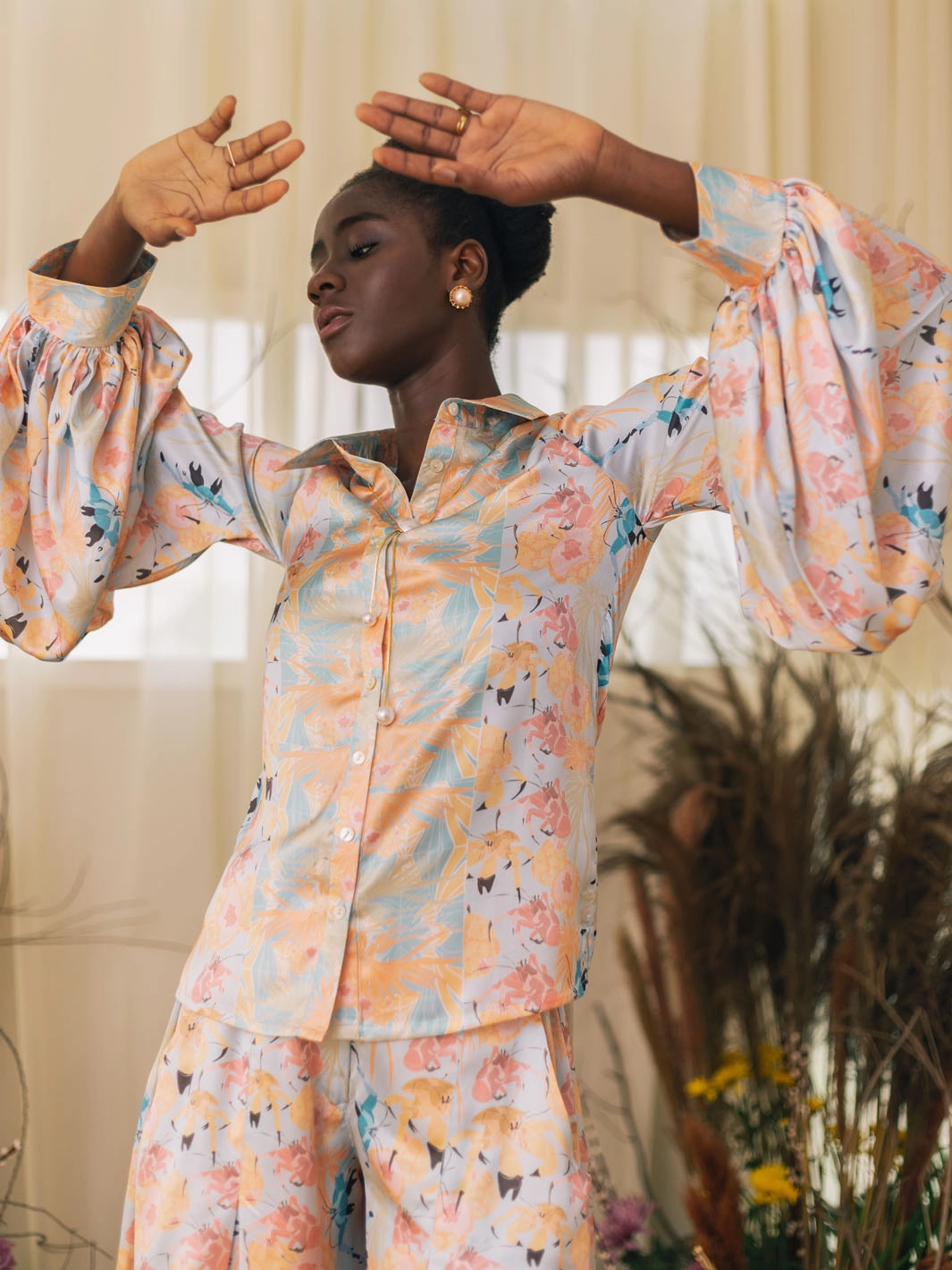 Avalon Shirt Evening Classic Drawstring-Waist